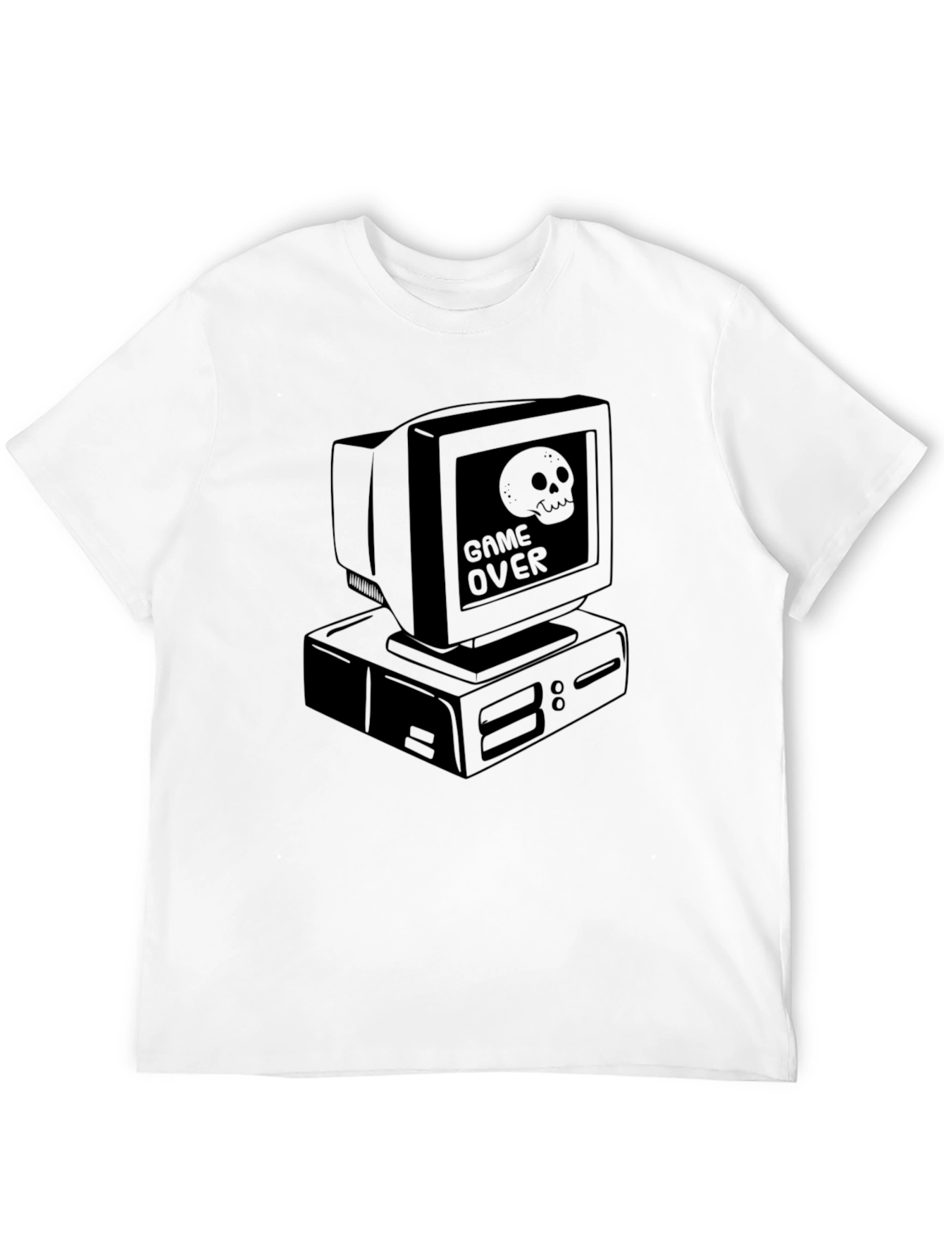 Game Over Computer Graphic Tee - Black