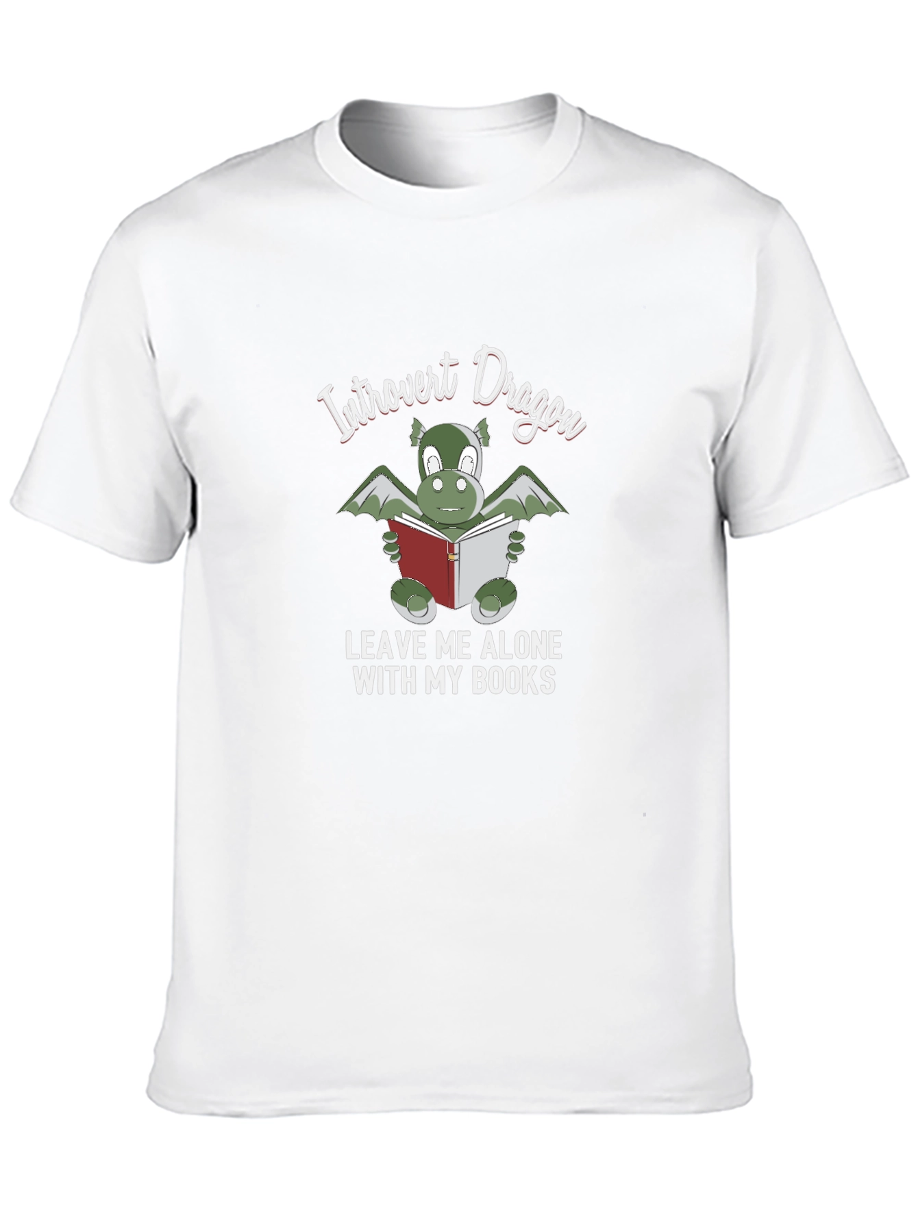 Introvert Dragon T-Shirt - Book Lover Tee