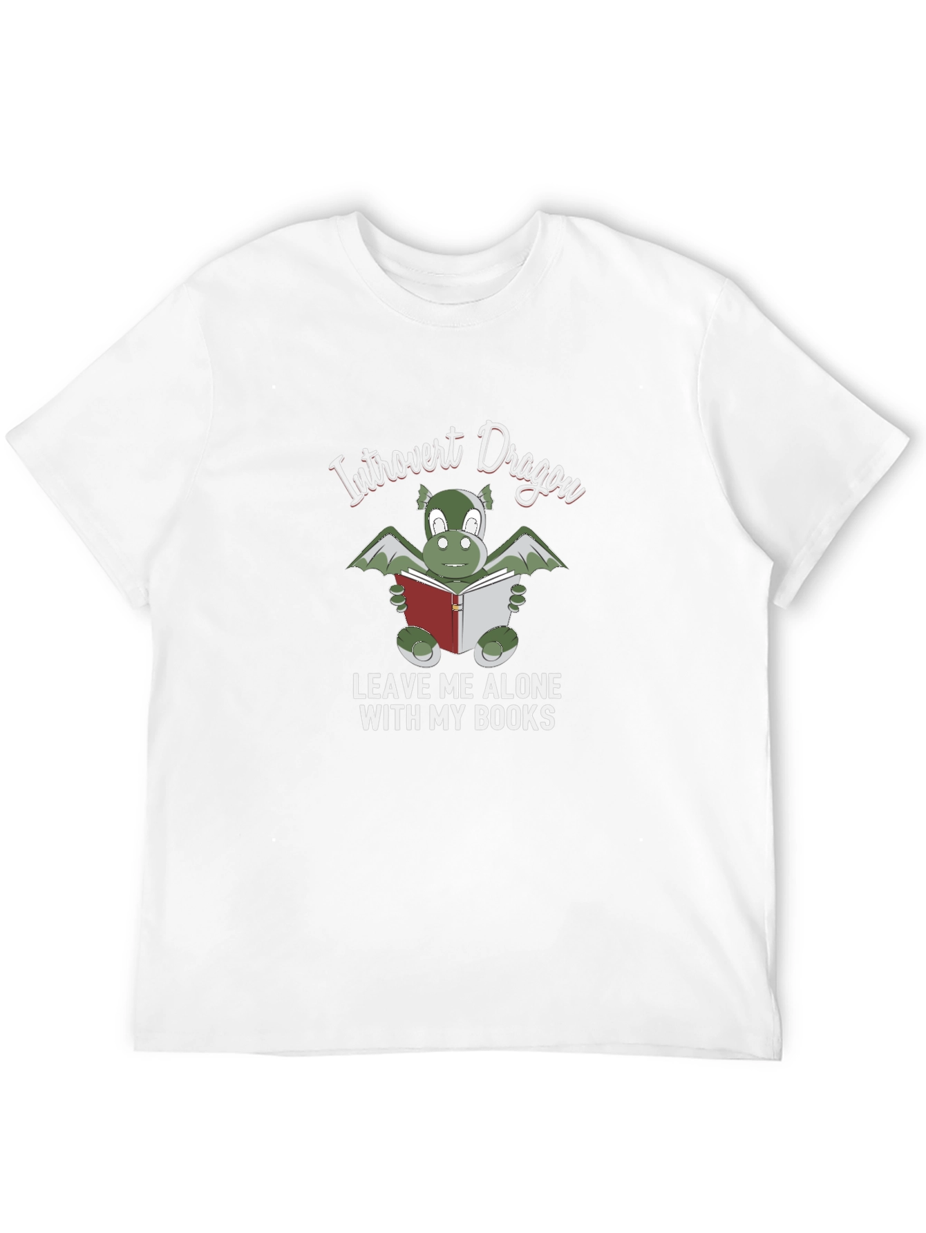 Introvert Dragon T-Shirt - Book Lover Tee