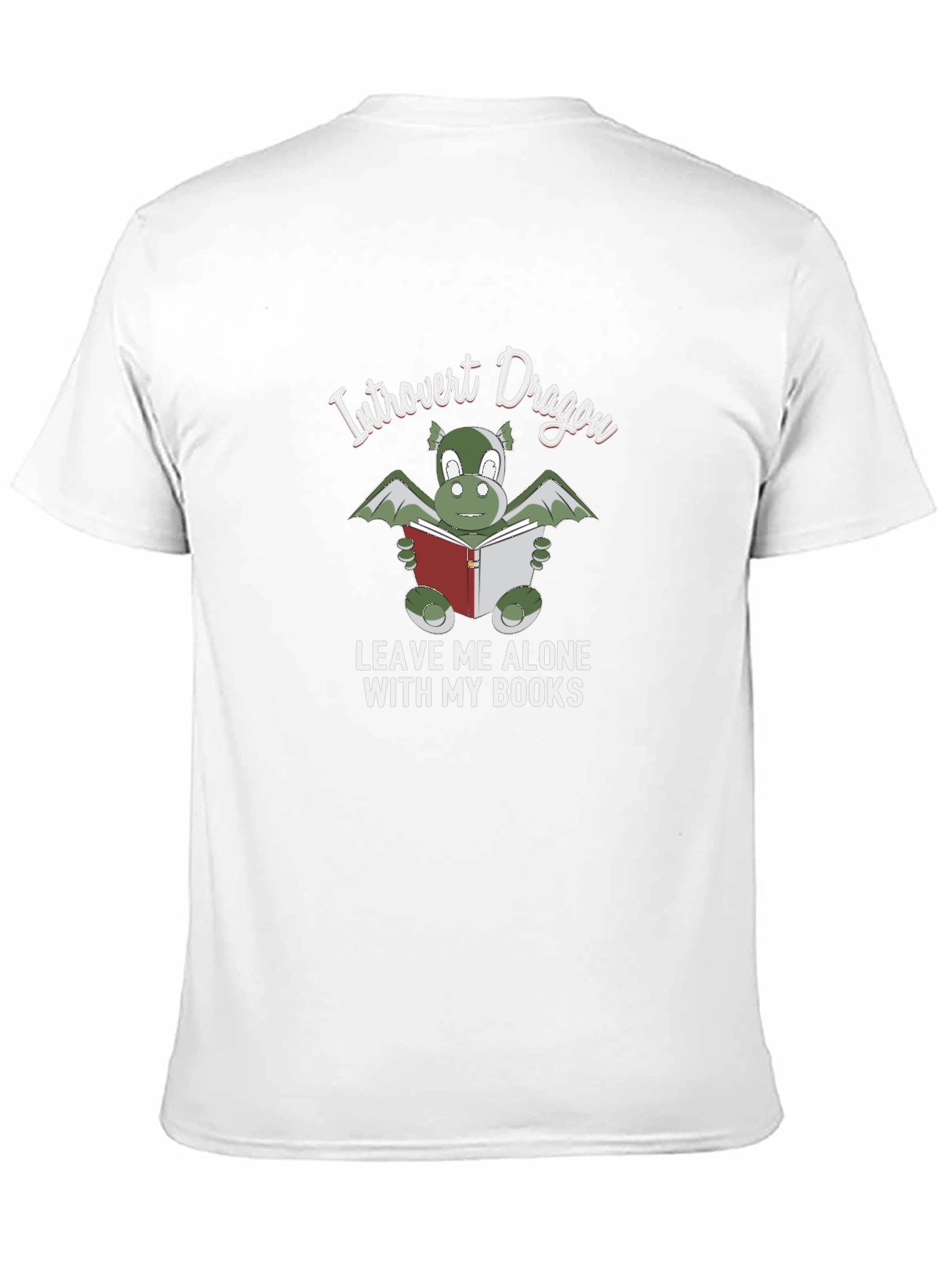Introvert Dragon T-Shirt - Book Lover Tee