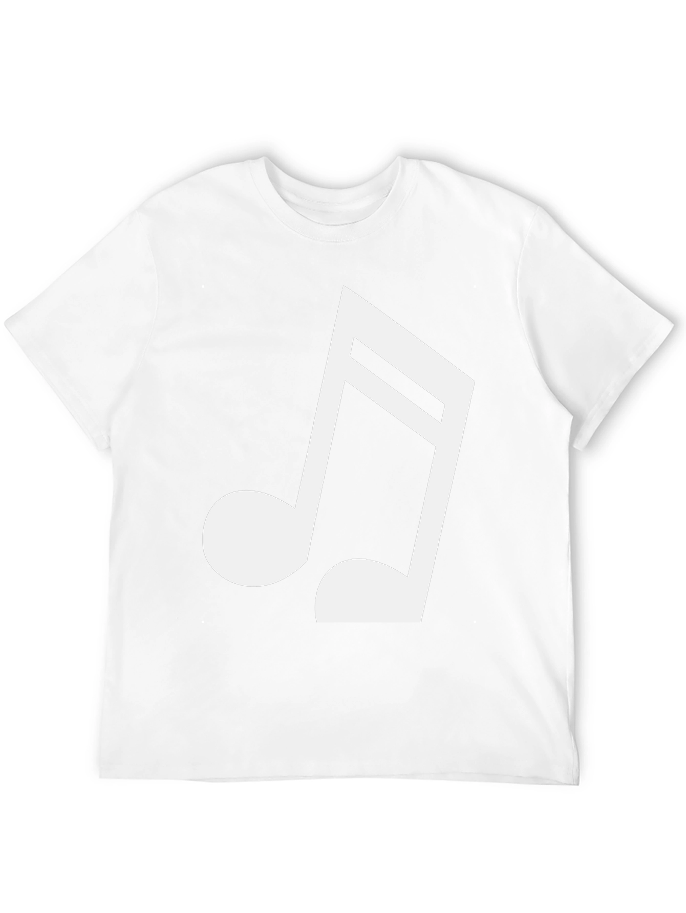 Musical Note Graphic Tee - Classic Black Shirt