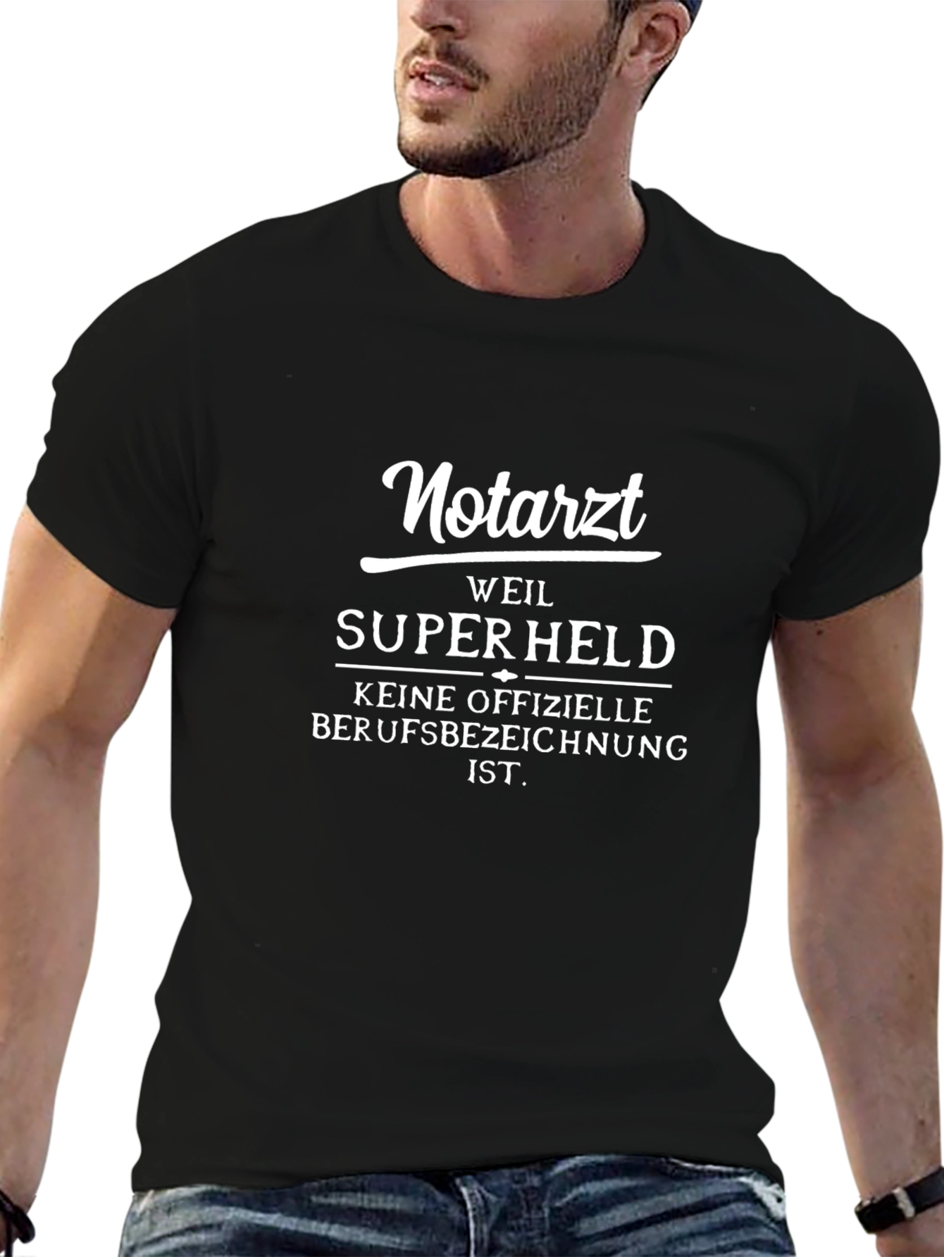 Notarzt Superheld T-Shirt - Emergency Doctor Hero Tee