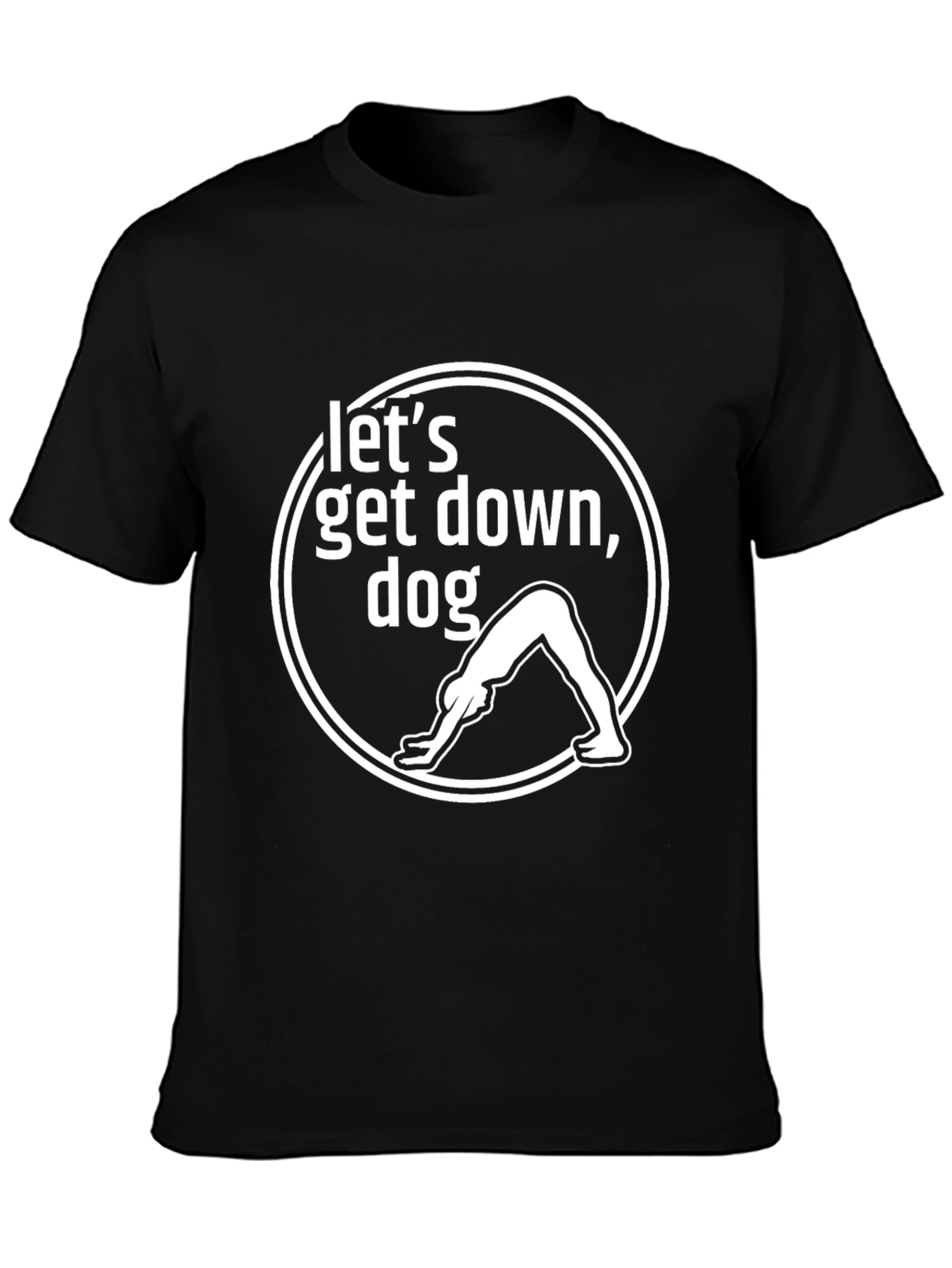 Yoga Dog Graphic Tee - Lets Get Down