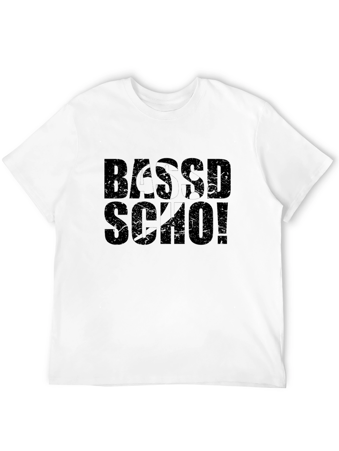 Bassd Sch0! Graphic Black T-Shirt