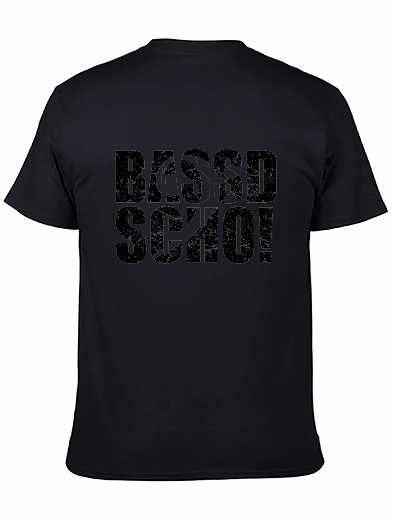 Bassd Sch0! Graphic Black T-Shirt