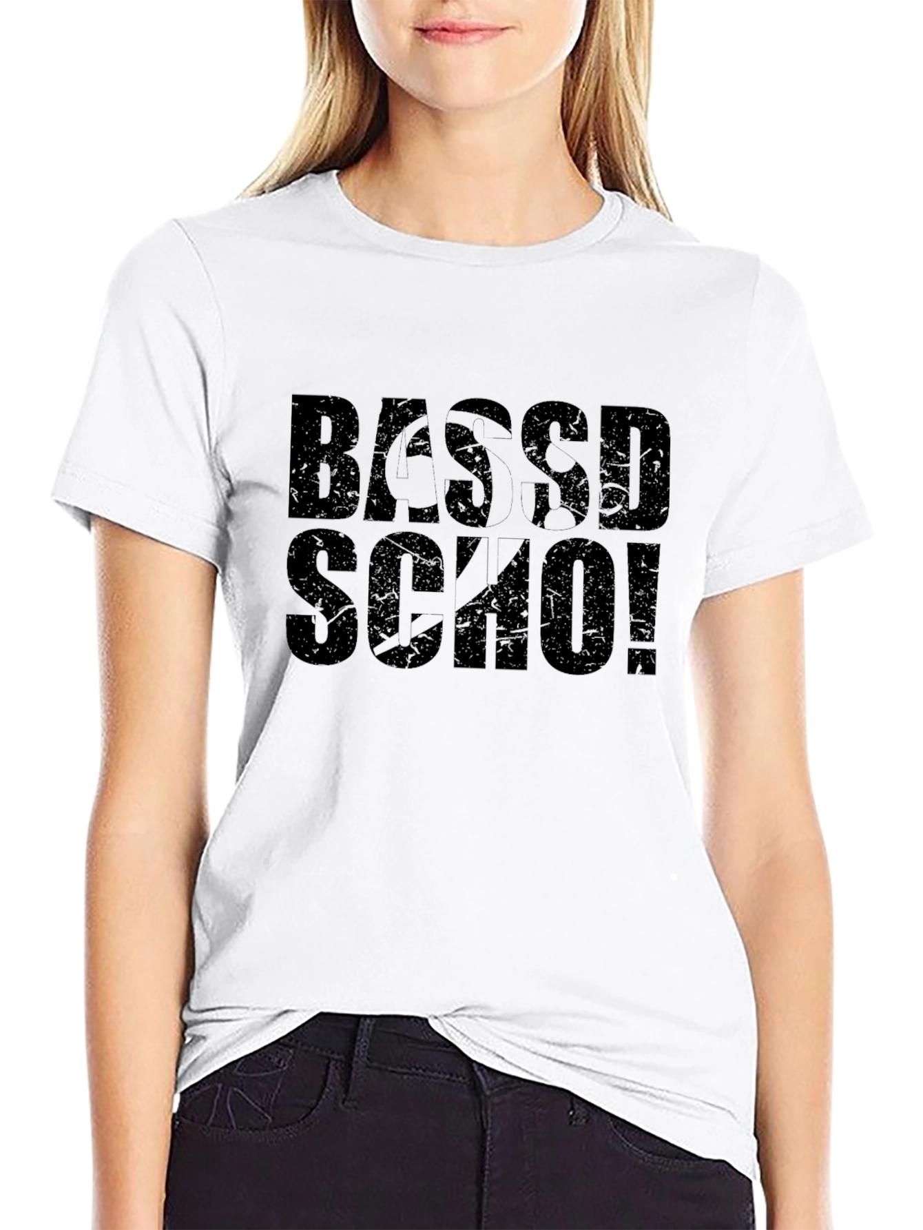 Bassd Sch0! Graphic Black T-Shirt