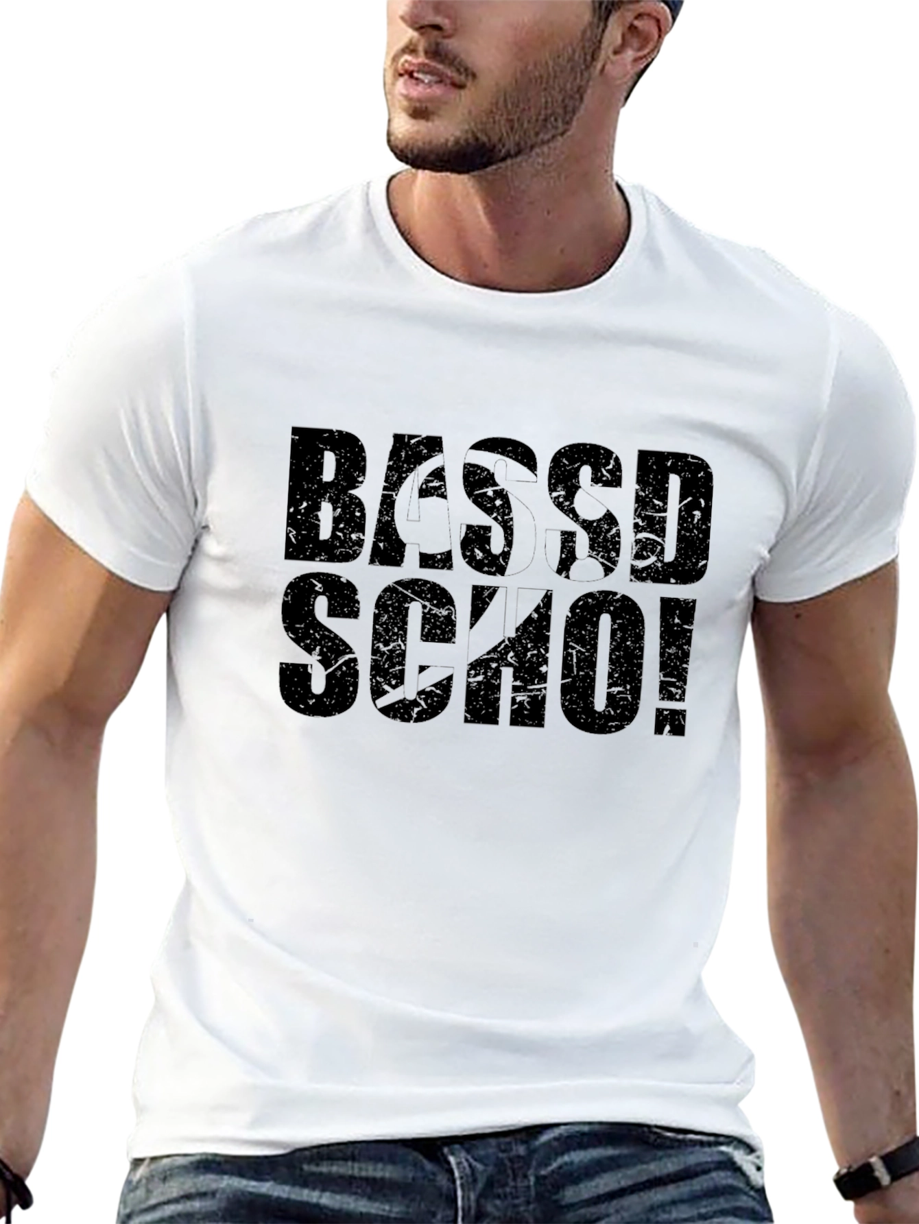 Bassd Sch0! Graphic Black T-Shirt