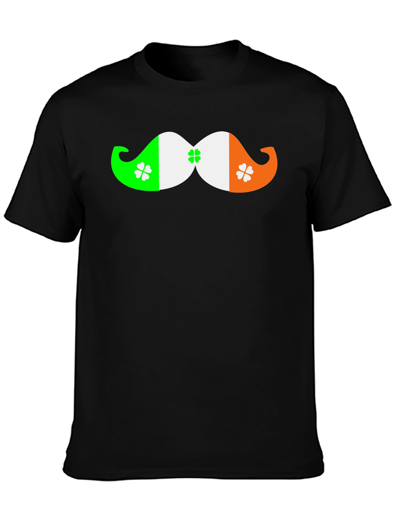 St. Patricks Day Irish Flag Mustache T-Shirt