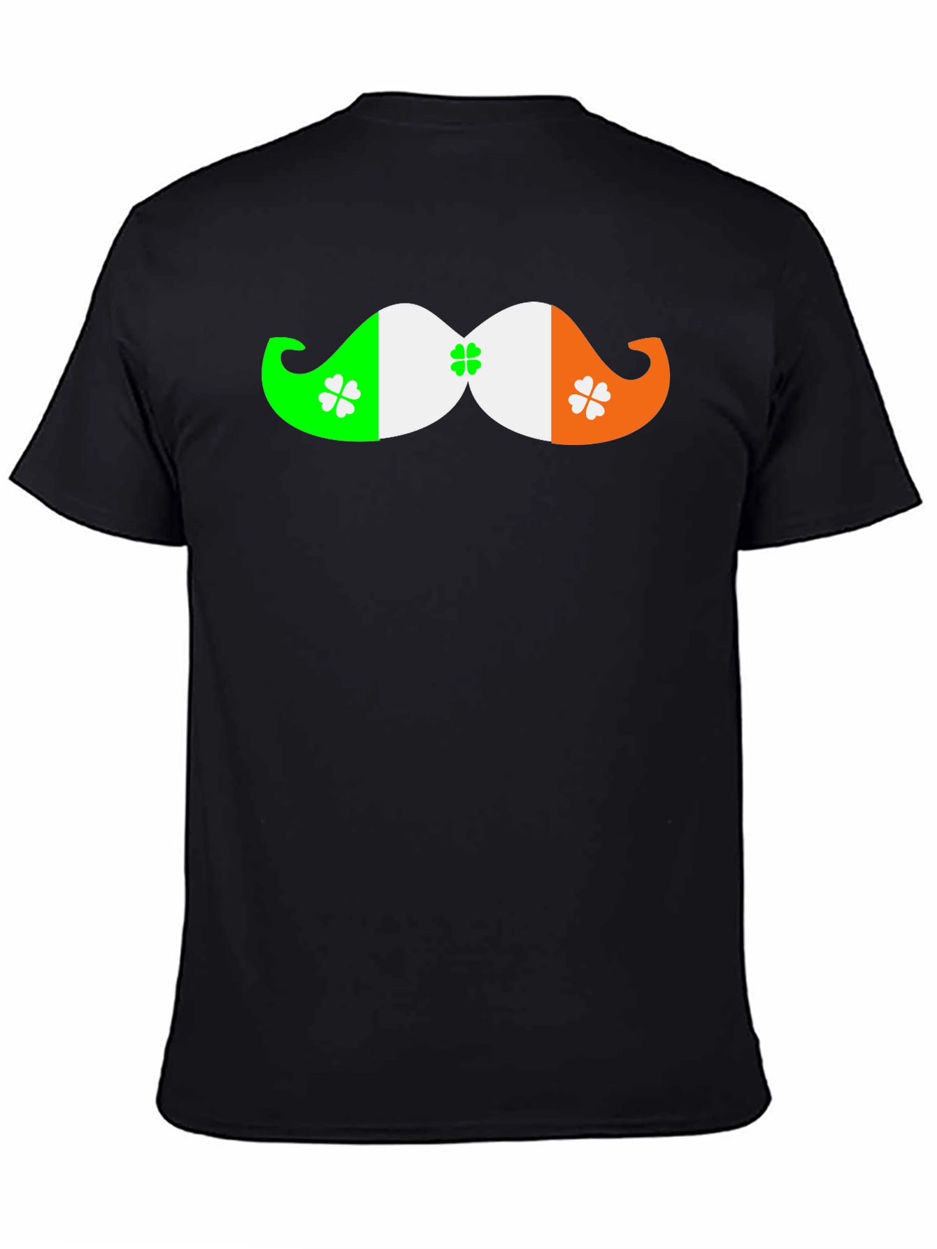 St. Patricks Day Irish Flag Mustache T-Shirt