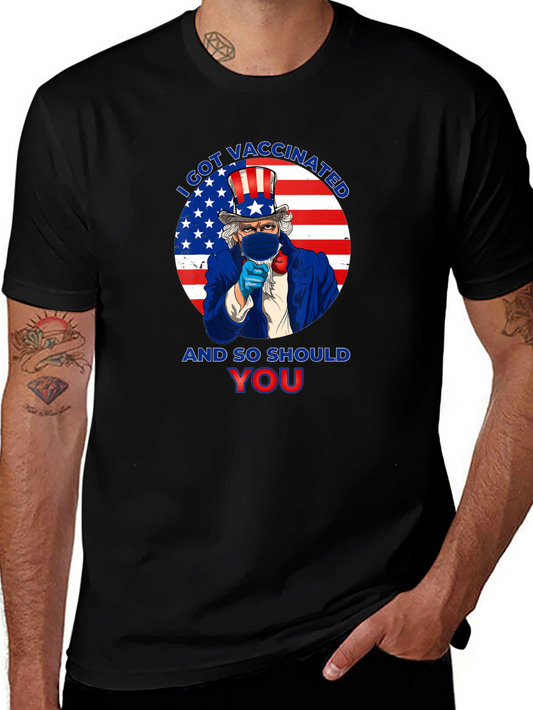 I Got Vaccinated Uncle Sam T-Shirt