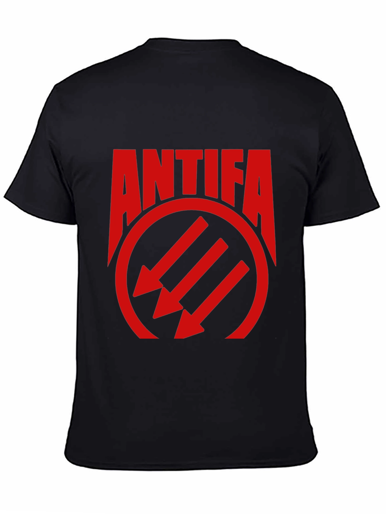 Antifa Symbol Graphic T-Shirt - Black Tee
