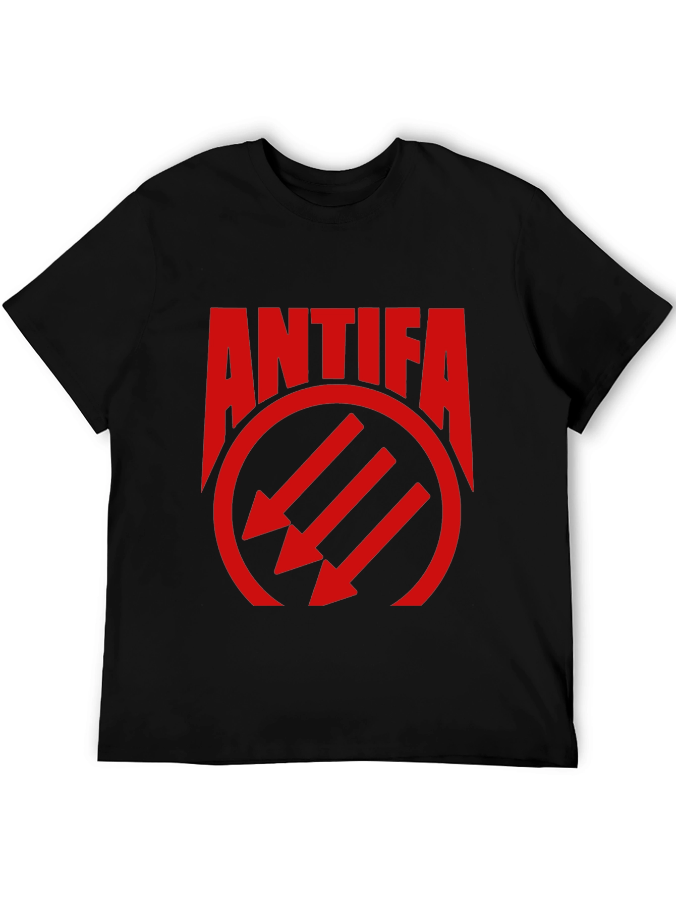Antifa Symbol Graphic T-Shirt - Black Tee