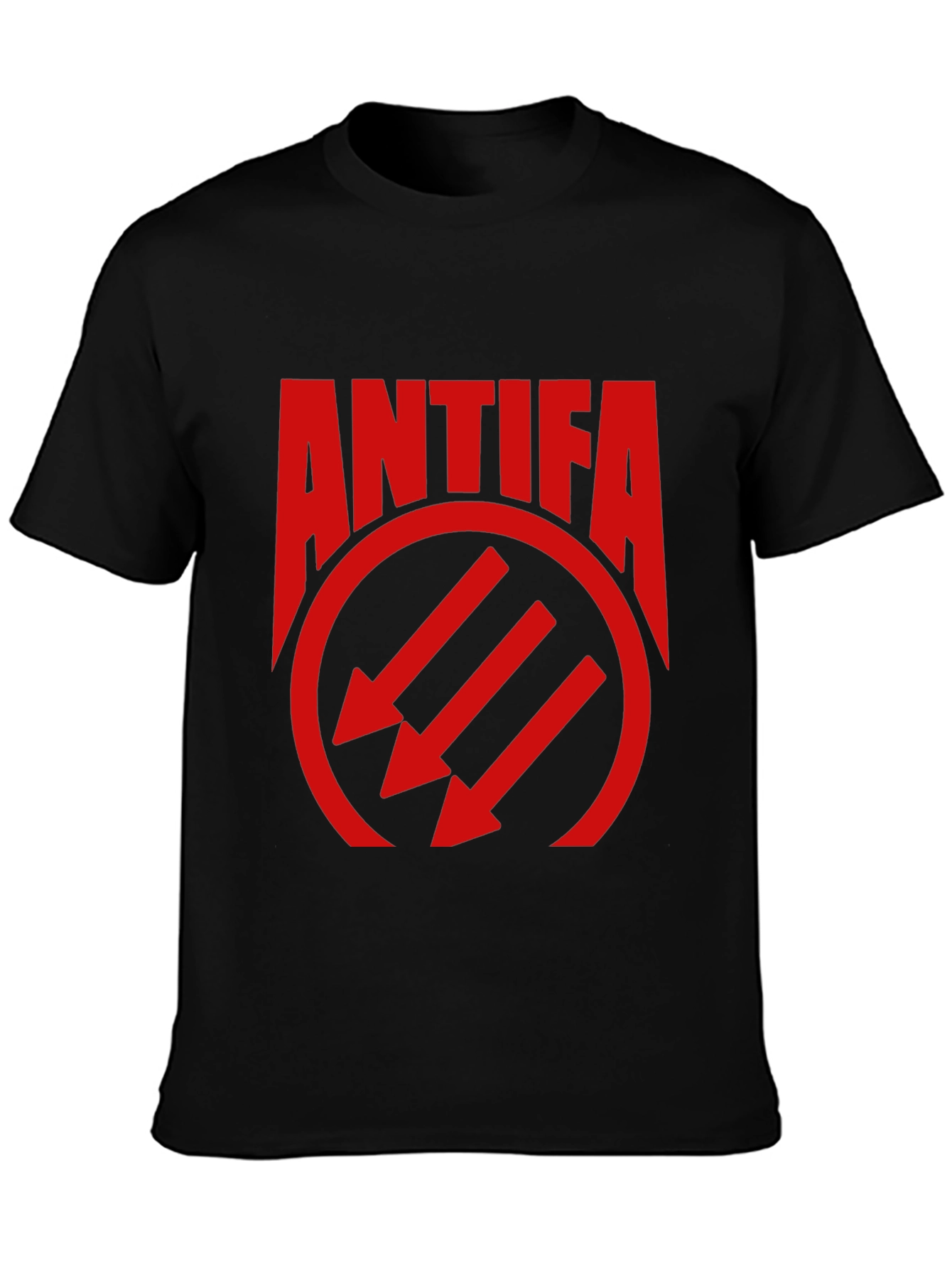 Antifa Symbol Graphic T-Shirt - Black Tee