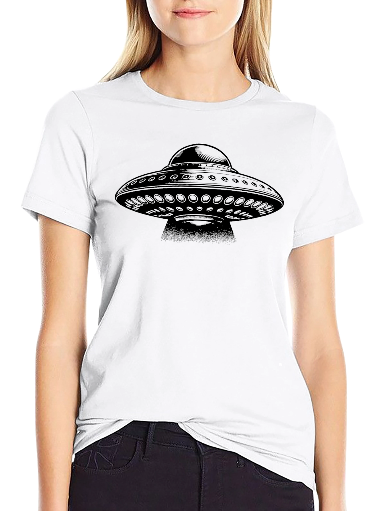 UFO Graphic Tee - Mens Black T-Shirt