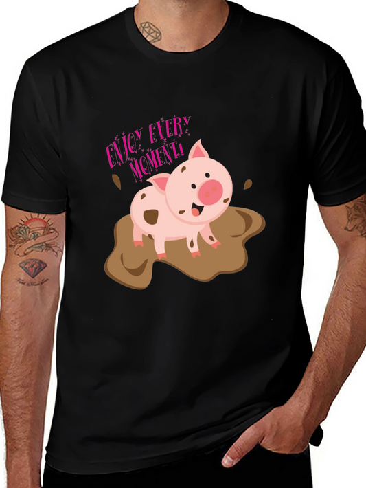 Enjoy Every Moment Pig T-Shirt