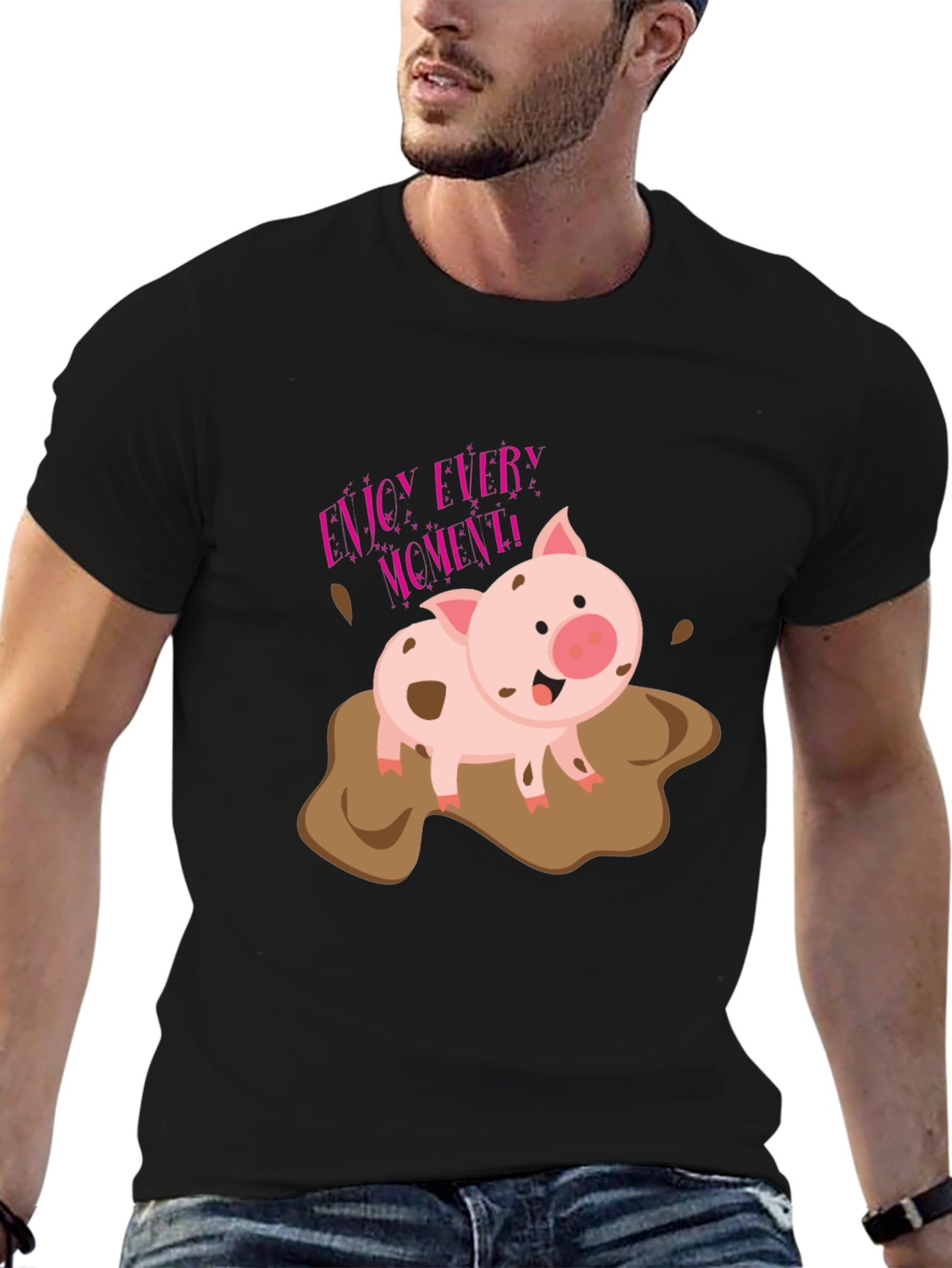 Enjoy Every Moment Pig T-Shirt