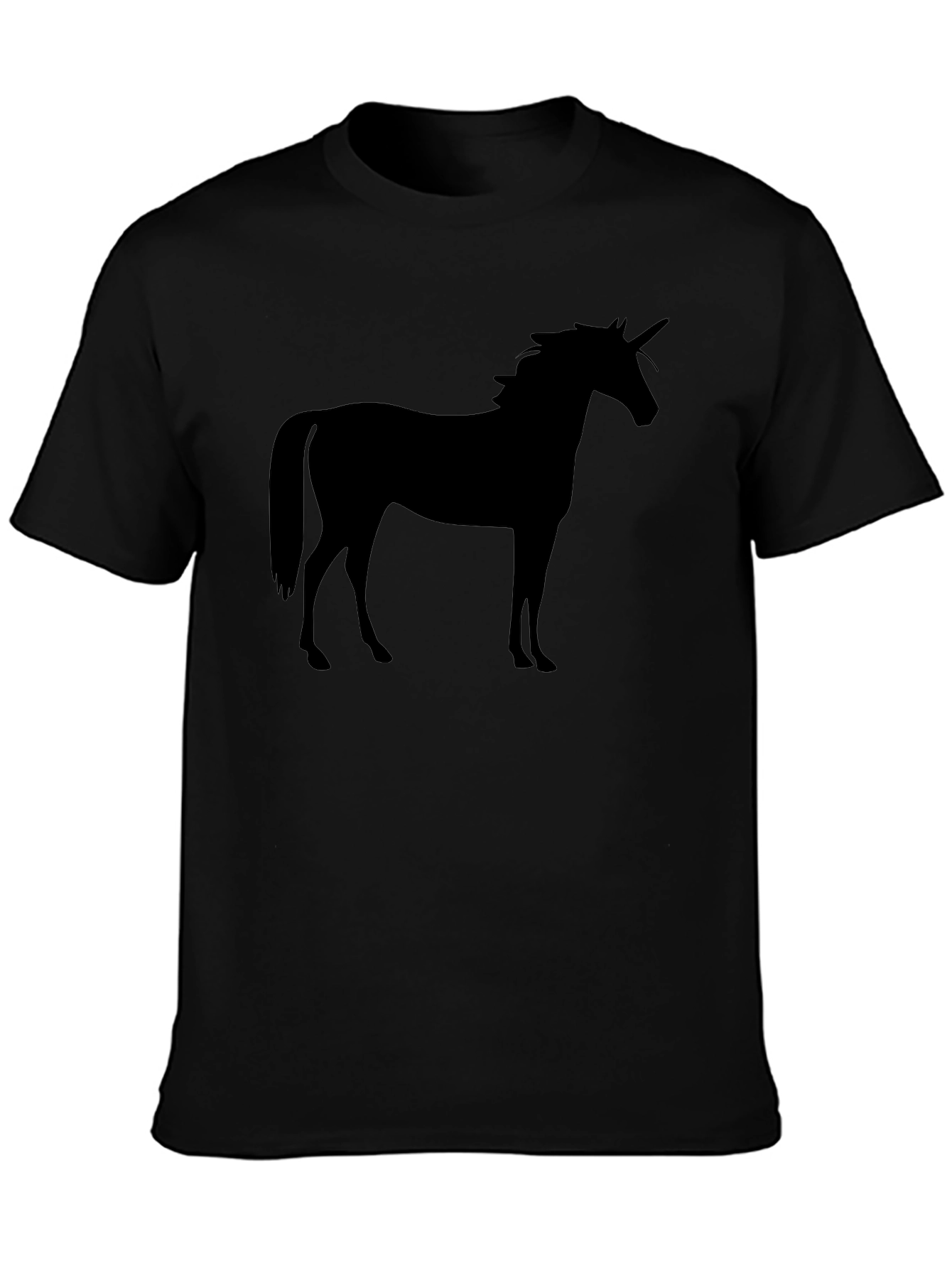 Unicorn Silhouette Black T-Shirt