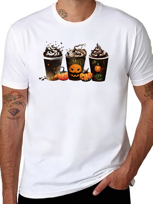Halloween Coffee Black T-Shirt