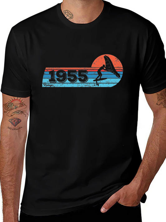 Vintage 1955 Surfing T-Shirt - Retro Summer Style