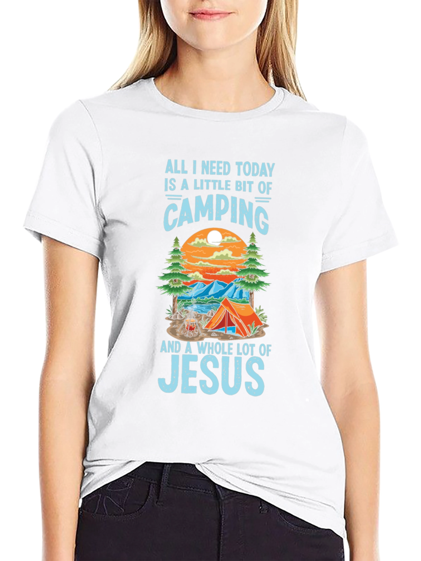 Camping and Jesus T-Shirt