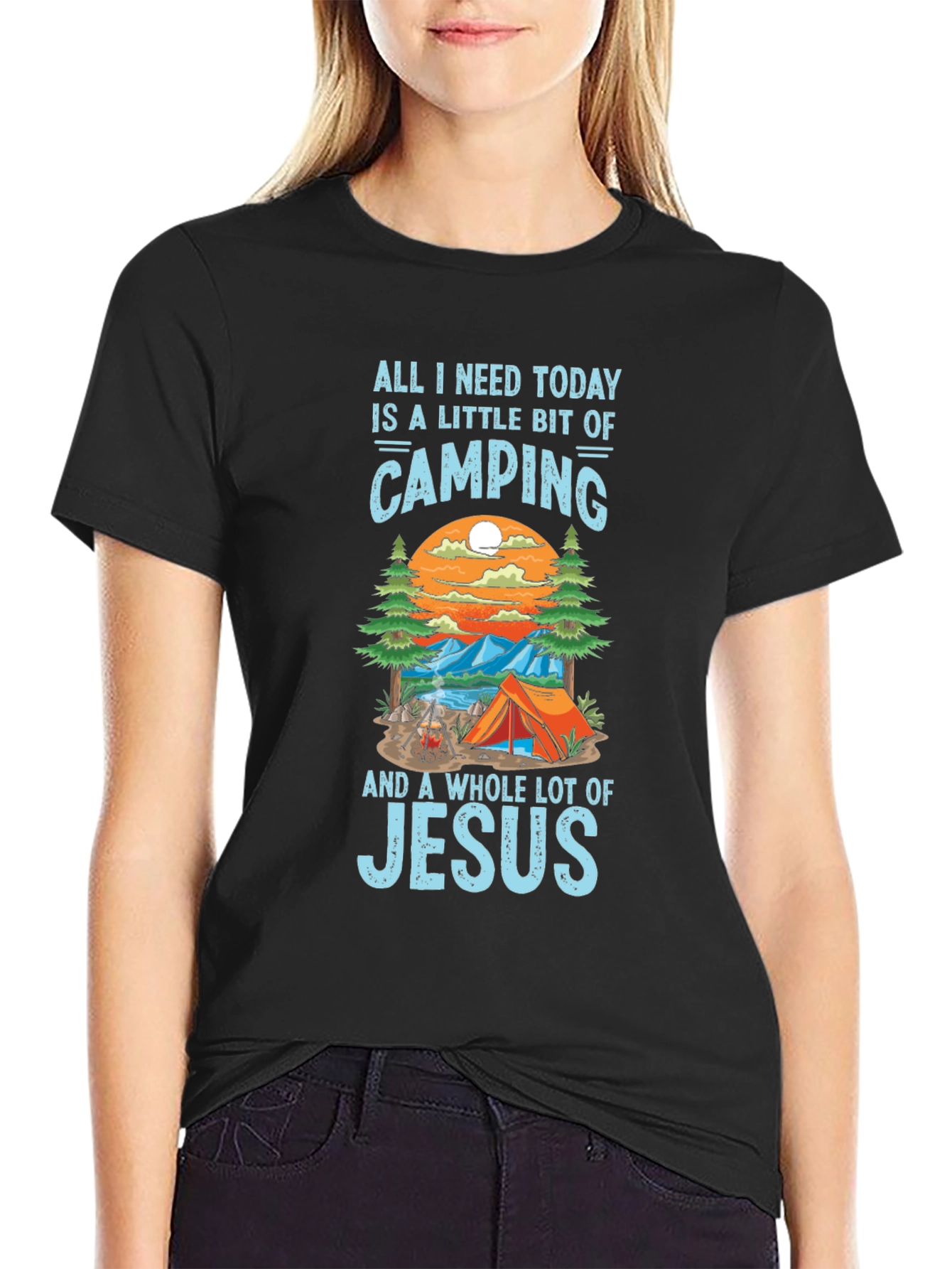 Camping and Jesus T-Shirt