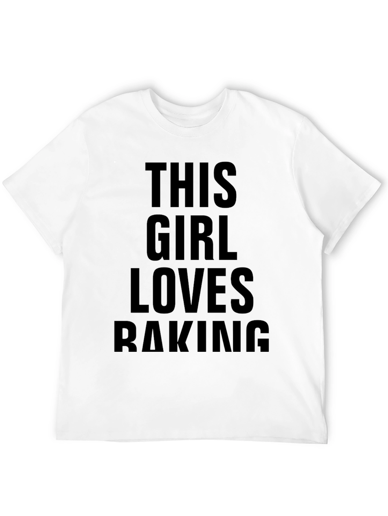 This Girl Loves Baking Graphic T-Shirt
