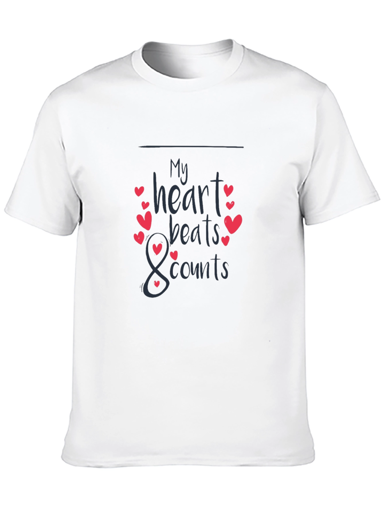 Heart Beats T-Shirt - Stylish & Comfortable