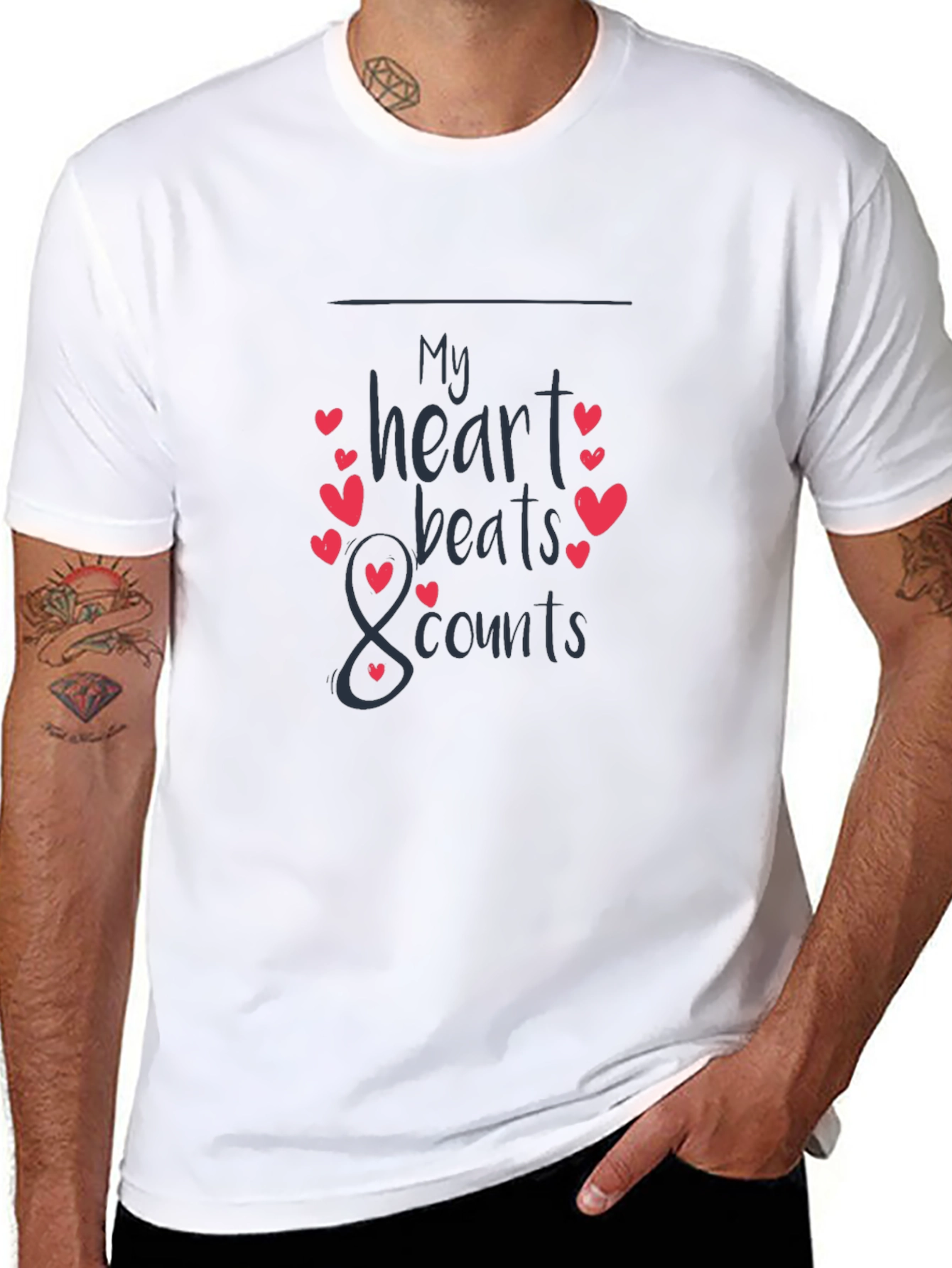 Heart Beats T-Shirt - Stylish & Comfortable