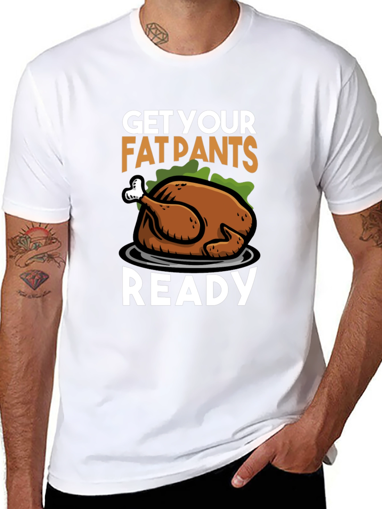 Get Your Fat Pants Ready Thanksgiving Turkey T-Shirt