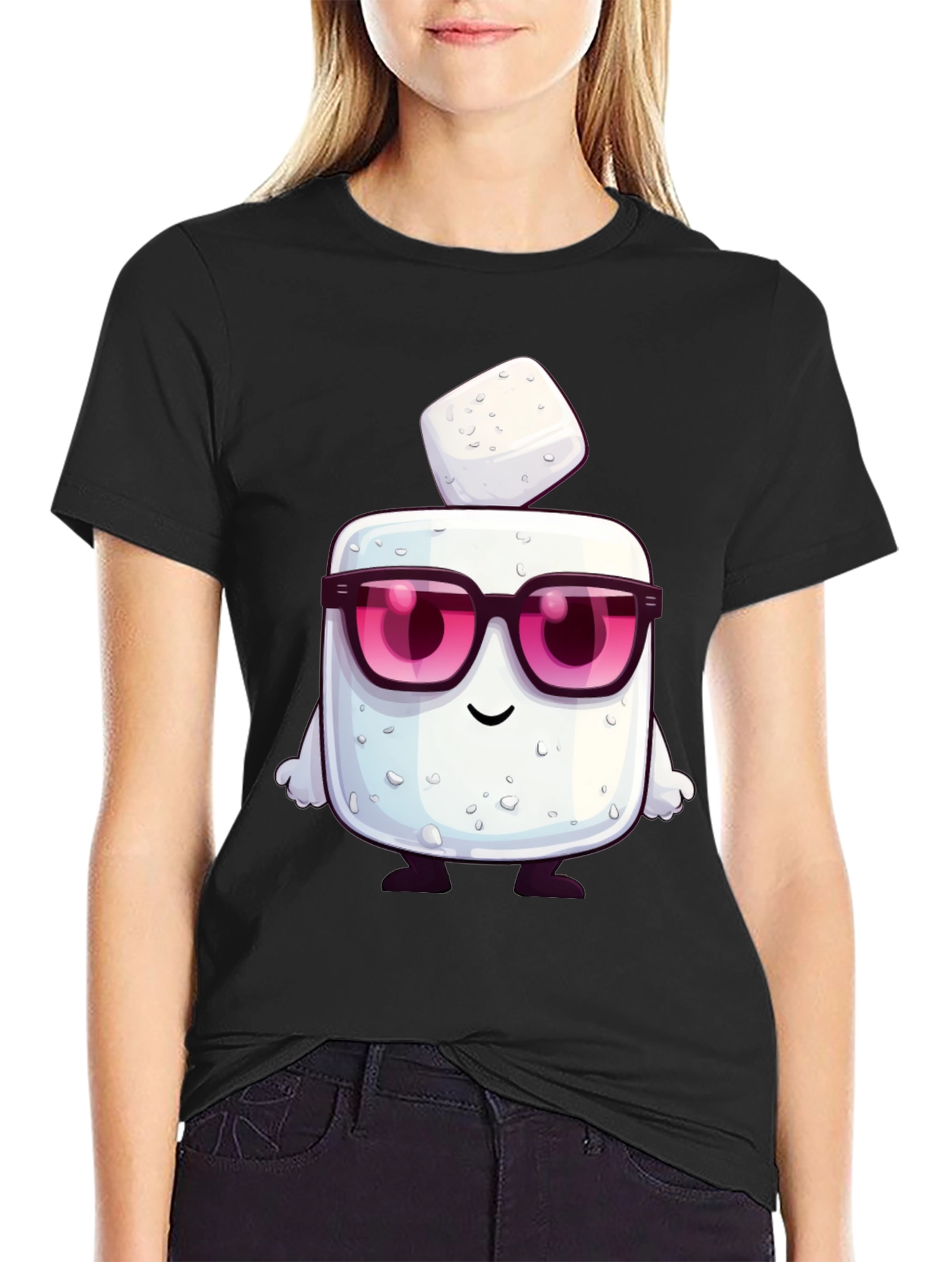 Cool Sugar Cube Cartoon Graphic Tee