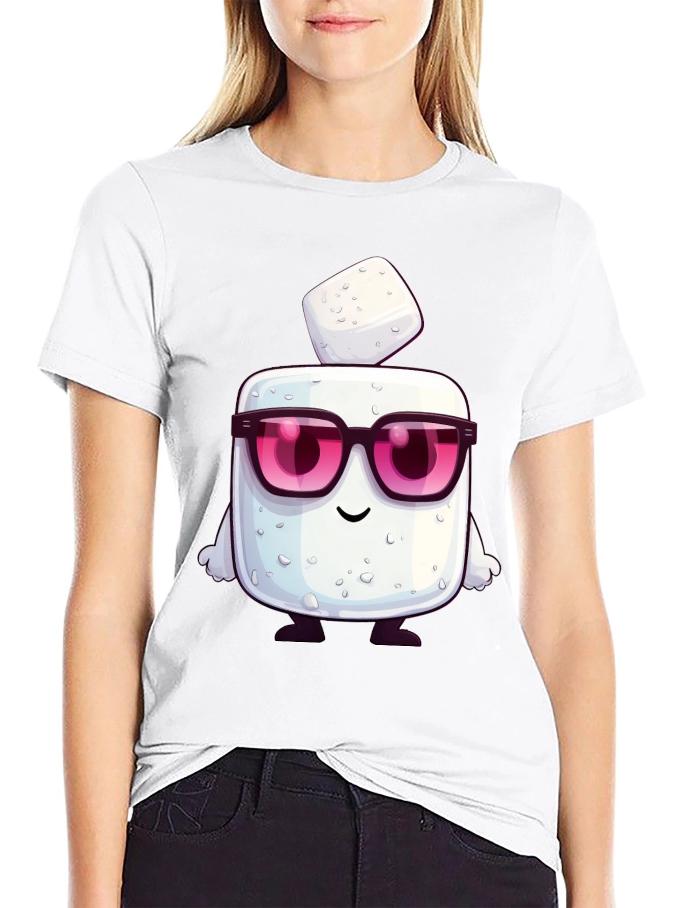 Cool Sugar Cube Cartoon Graphic Tee