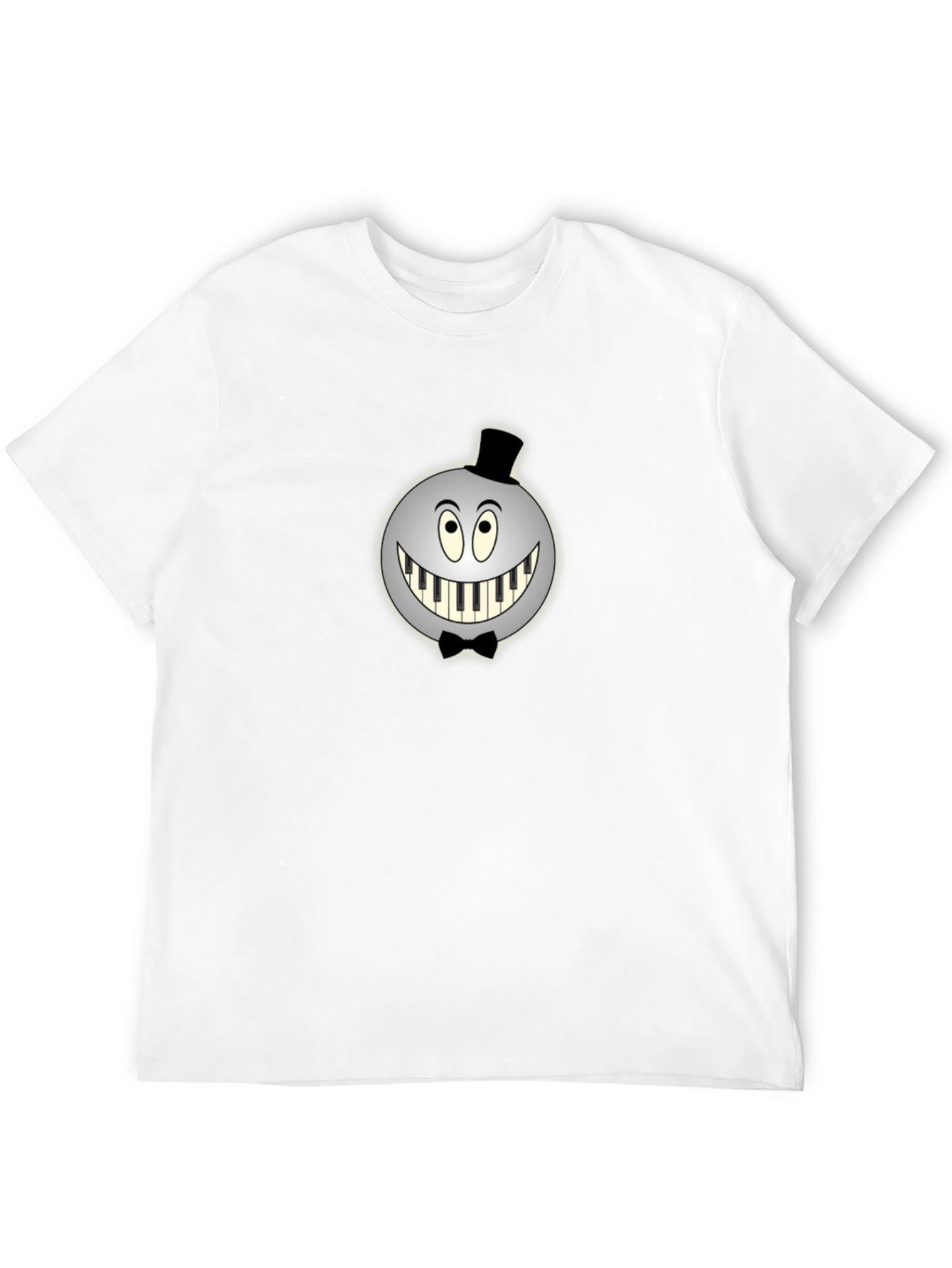 Unique Graphic T-Shirt - Piano Teeth Design