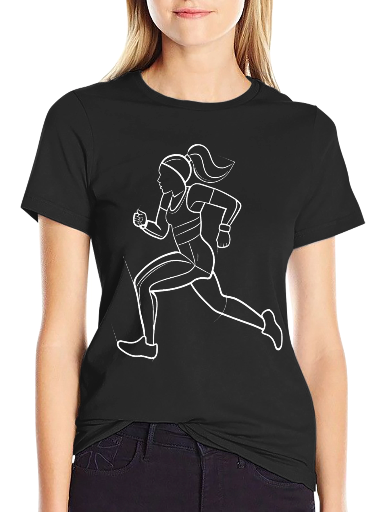 Runner Graphic Tee - Black
