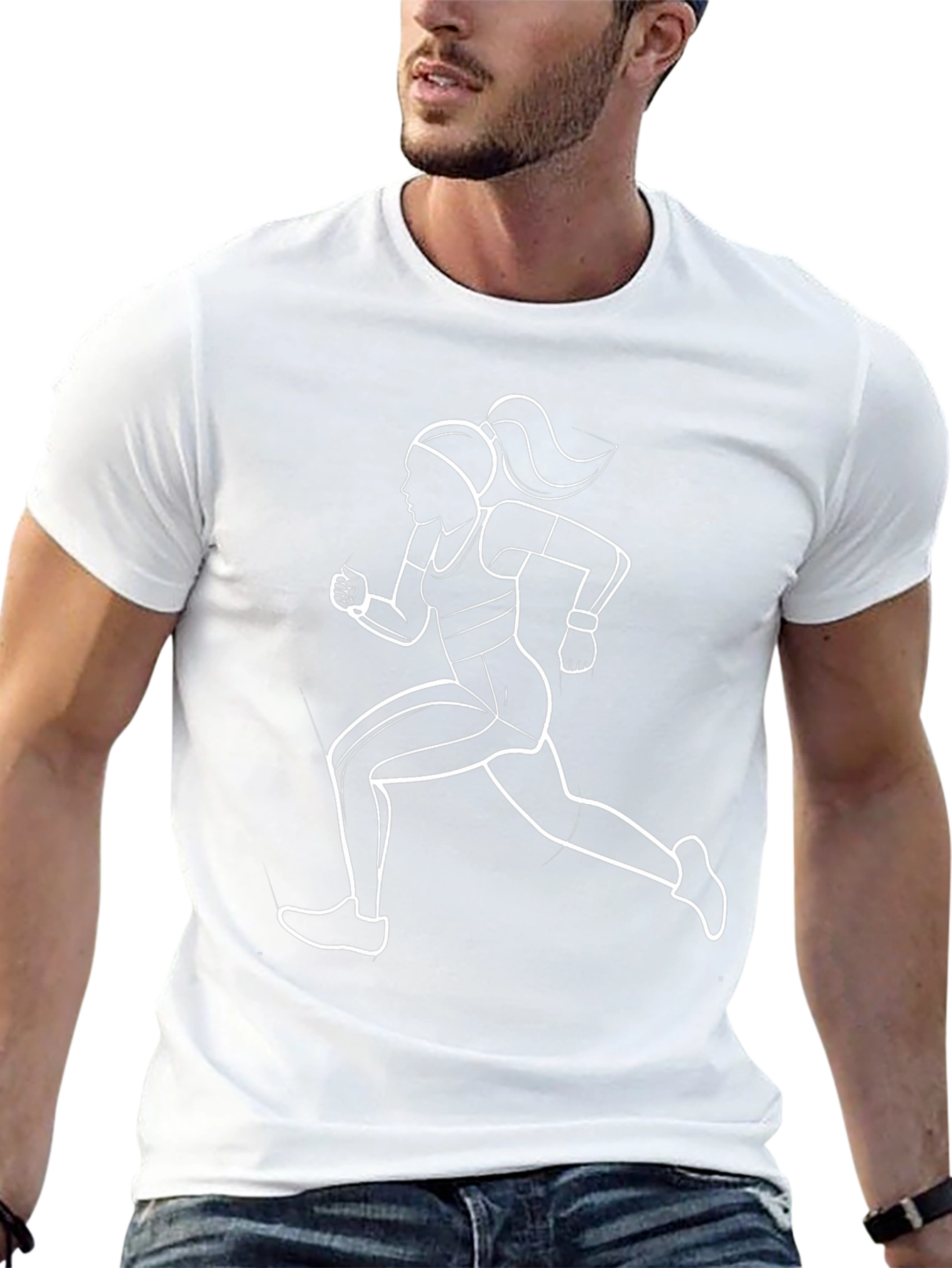 Runner Graphic Tee - Black