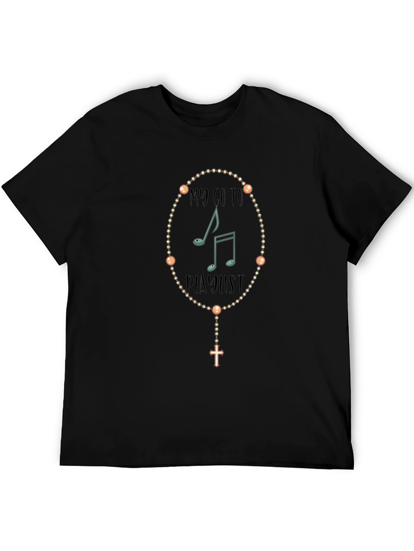 Music Playlist Rosary T-Shirt