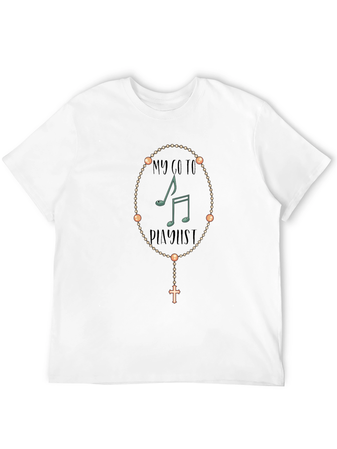 Music Playlist Rosary T-Shirt