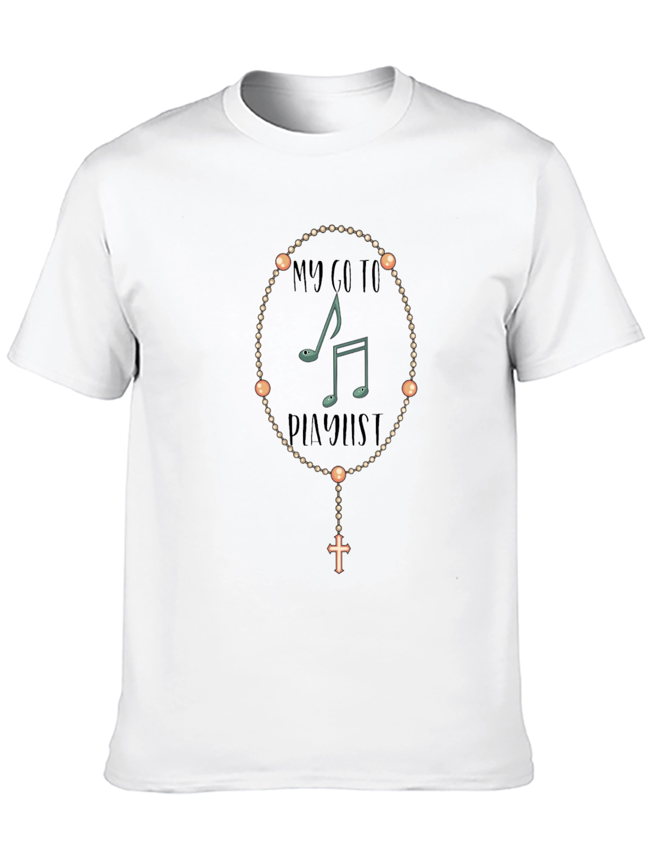 Music Playlist Rosary T-Shirt