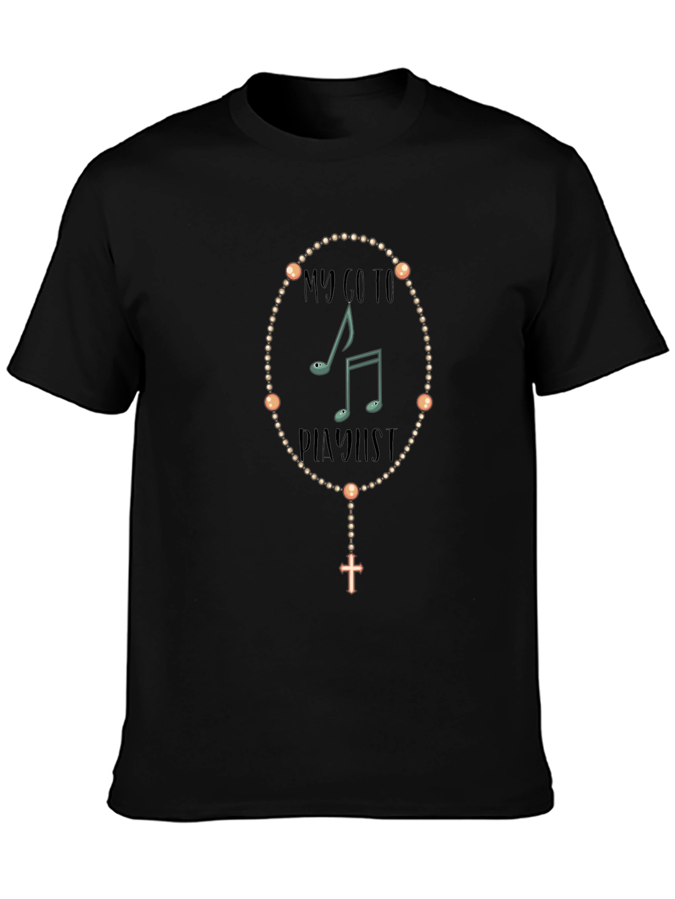 Music Playlist Rosary T-Shirt