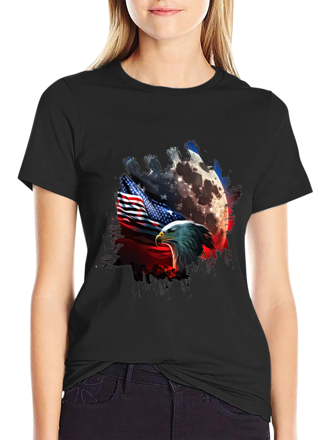 American Eagle Flag Graphic T-Shirt