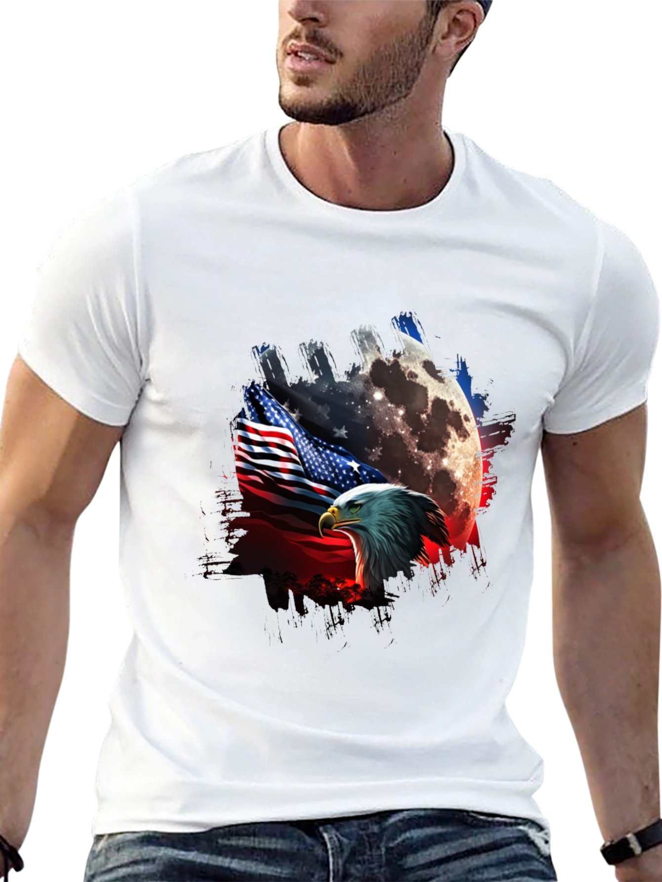 American Eagle Flag Graphic T-Shirt