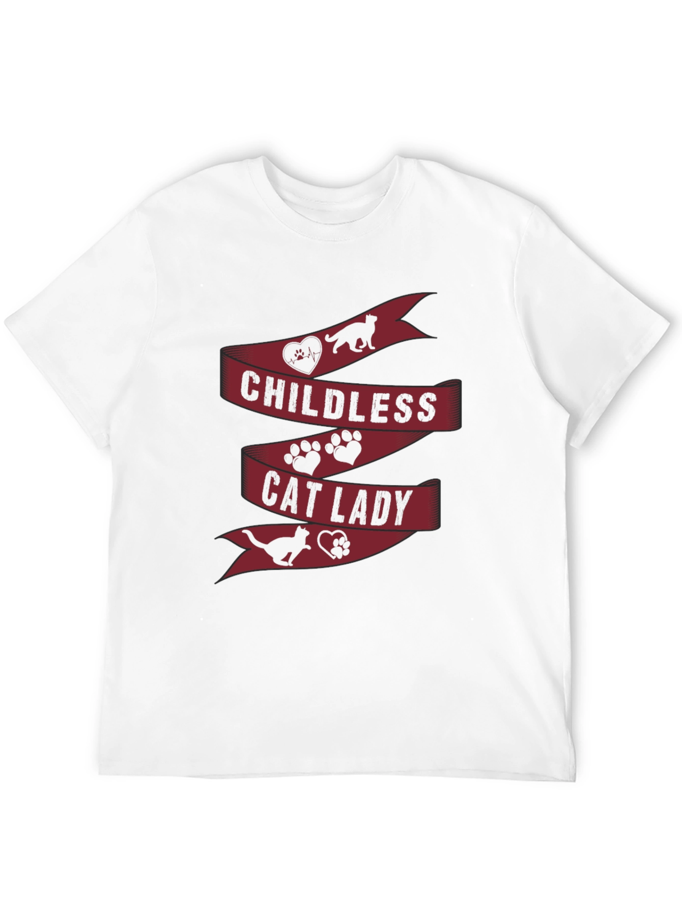 Childless Cat Lady T-Shirt - Novelty Graphic Tee