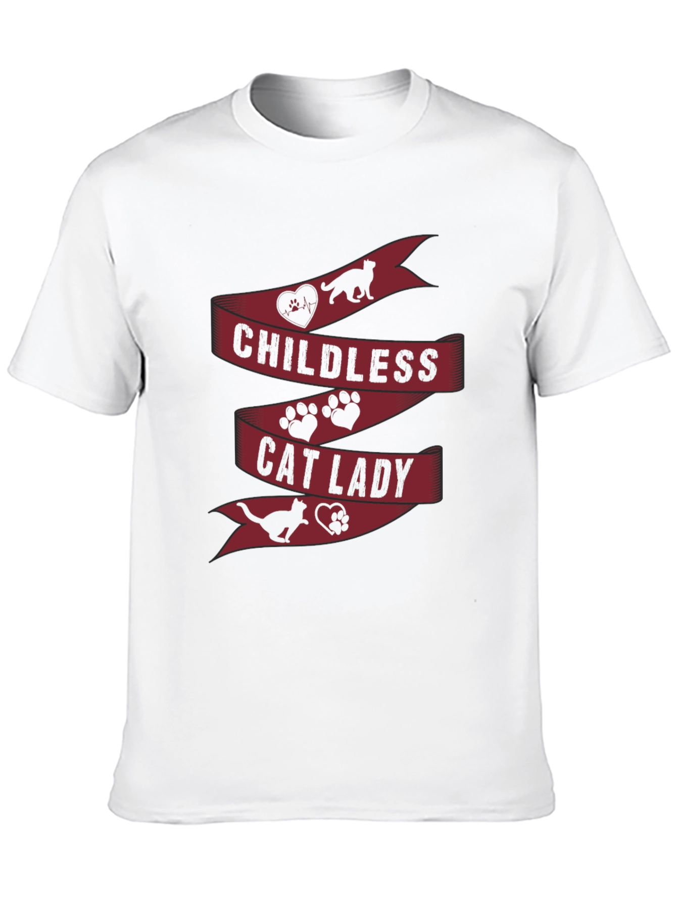 Childless Cat Lady T-Shirt - Novelty Graphic Tee