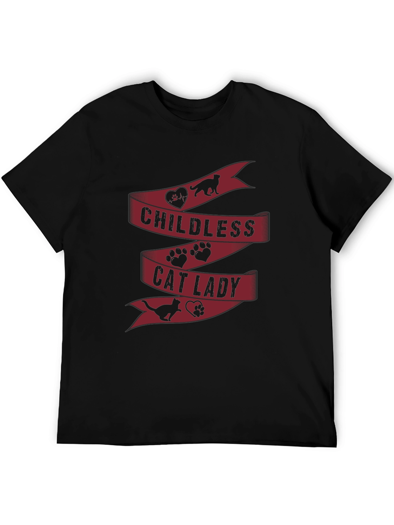 Childless Cat Lady T-Shirt - Novelty Graphic Tee