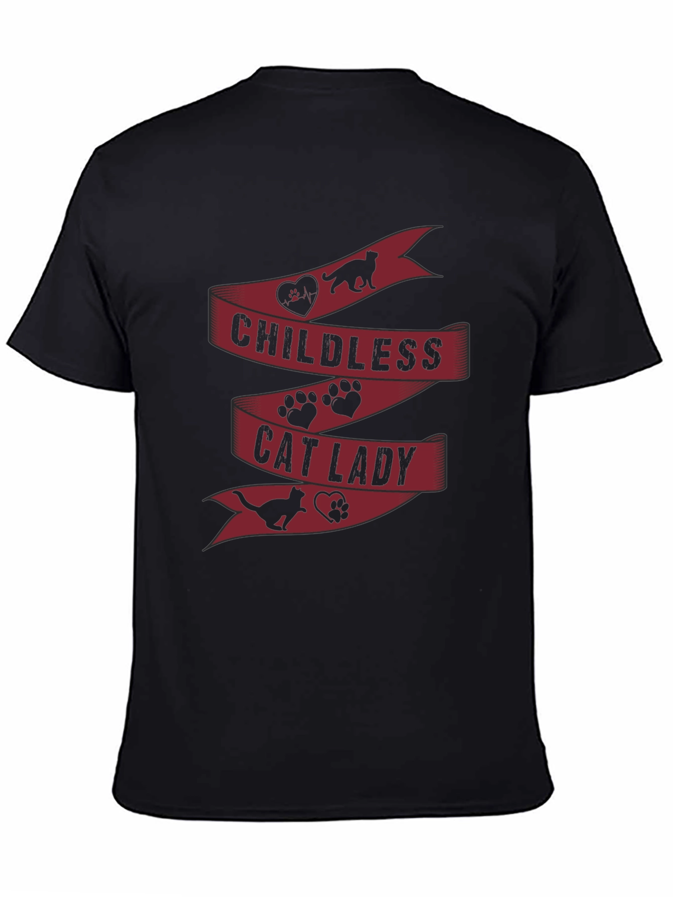 Childless Cat Lady T-Shirt - Novelty Graphic Tee