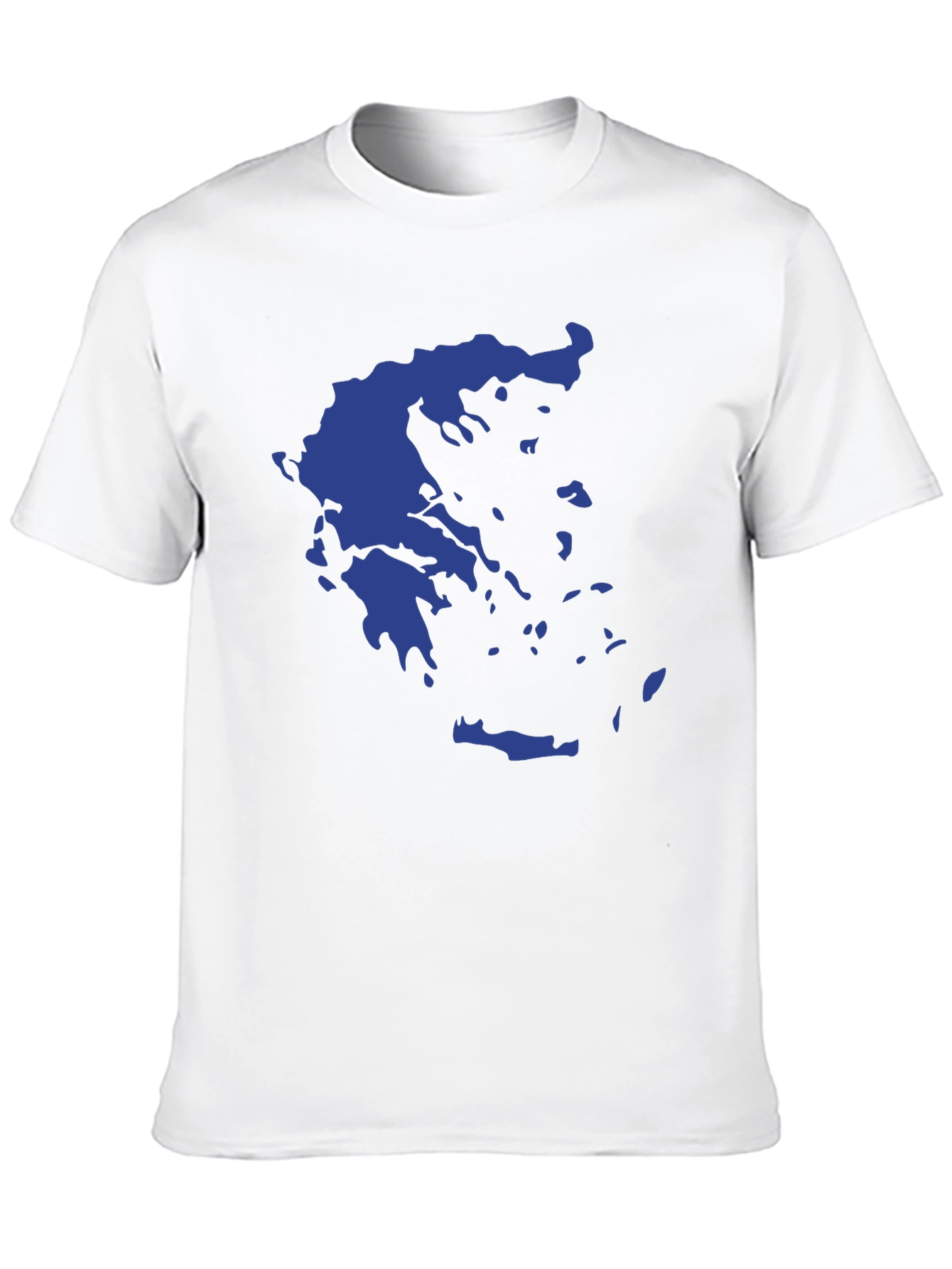 Greece Map Graphic Tee - Stylish Black T-Shirt