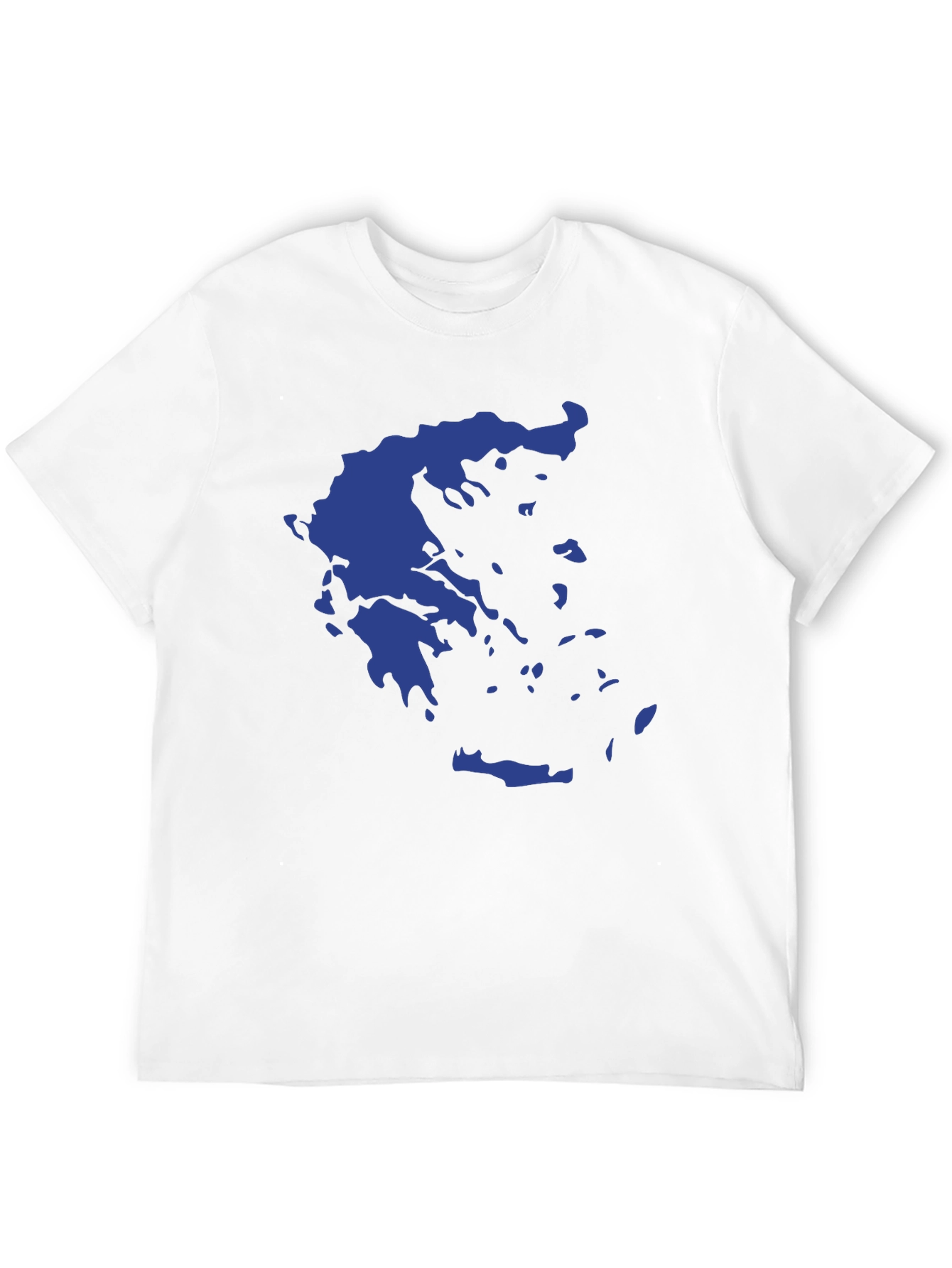 Greece Map Graphic Tee - Stylish Black T-Shirt