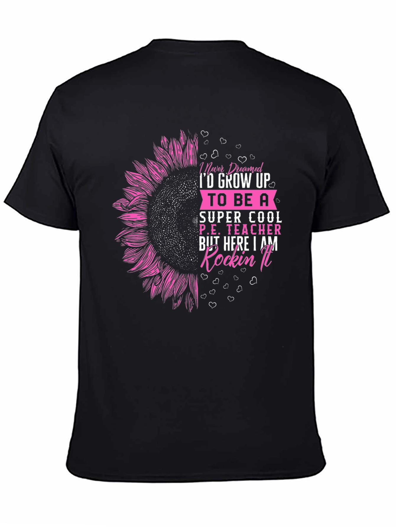 Cool P.E. Teacher Sunflower Graphic Tee