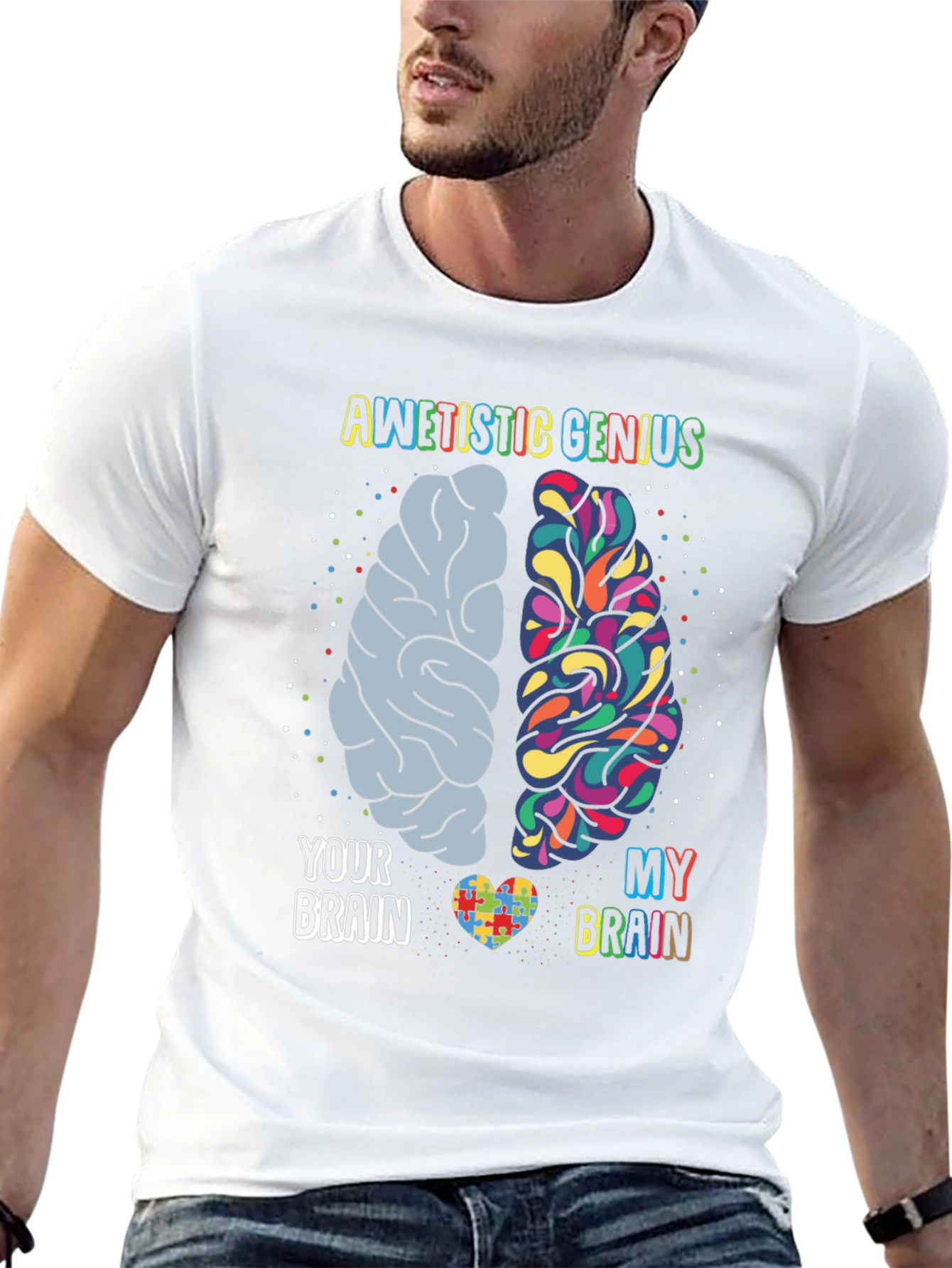 Autistic Genius Brain T-Shirt