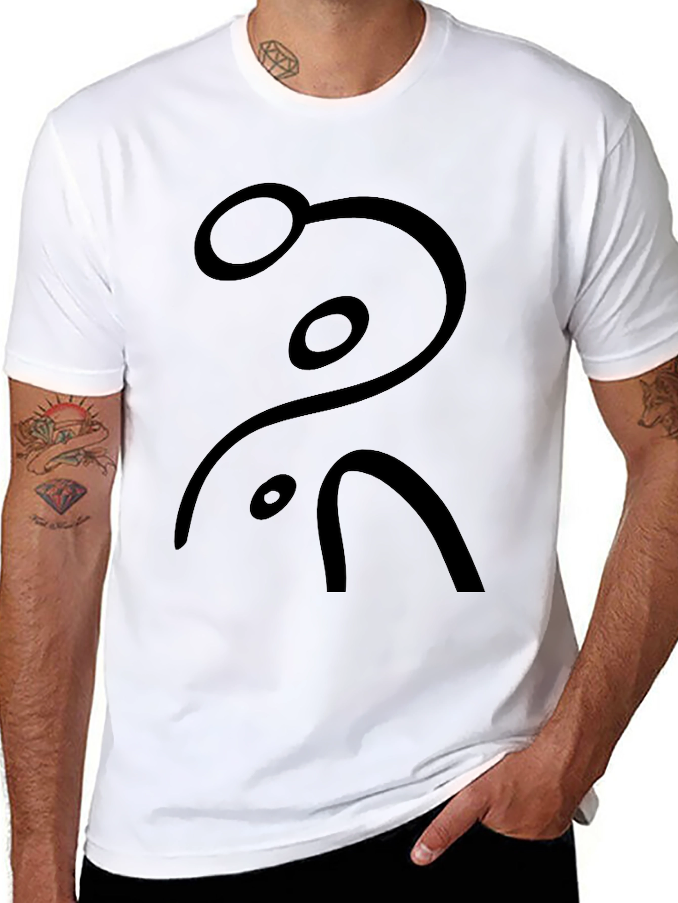 Abstract Graphic Tee - Minimalist Design