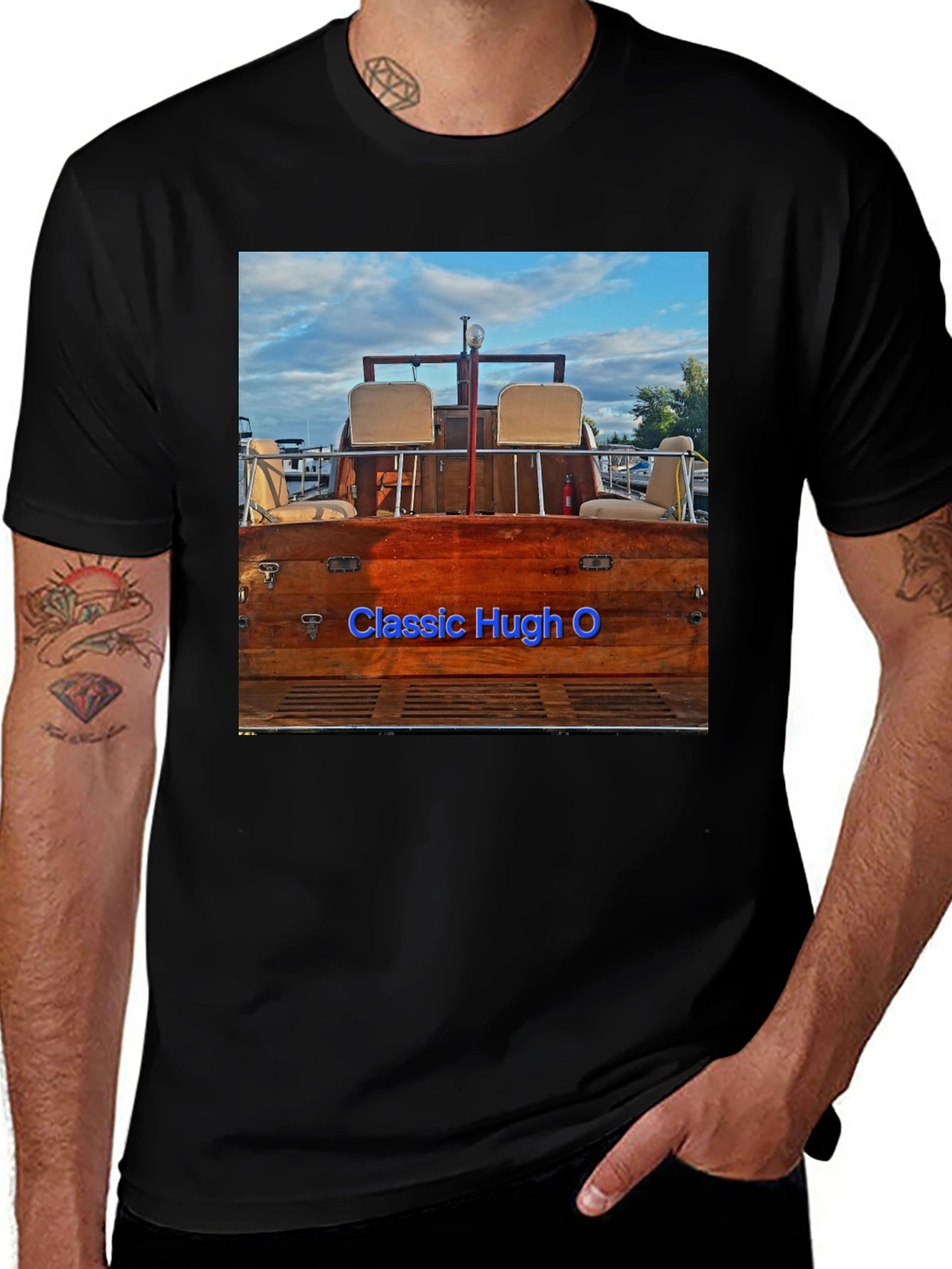 Classic Hugh O Boat Graphic T-Shirt